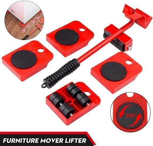 Furniture Lifter -Furniture Lifter Mover Tool Set Heavy Duty Furniture Shifting Lifting Moving Tool with Wheel Pads | Home Essential | No need to wait for carpenter
