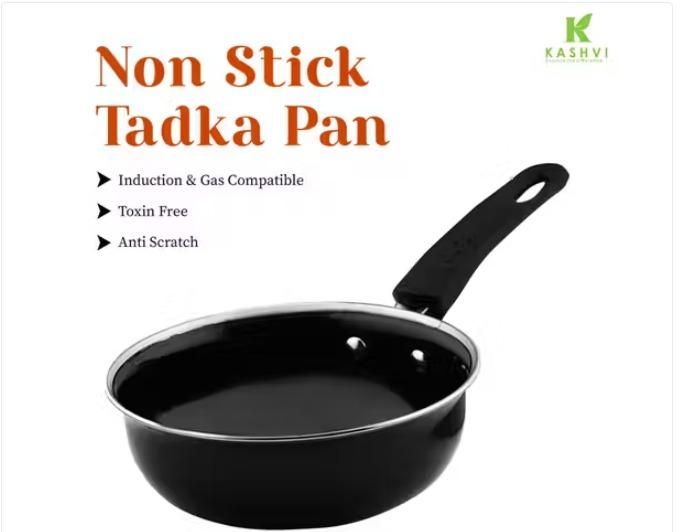 Uncoated Thick Iron Pan | Non Stick Tadka Pan
